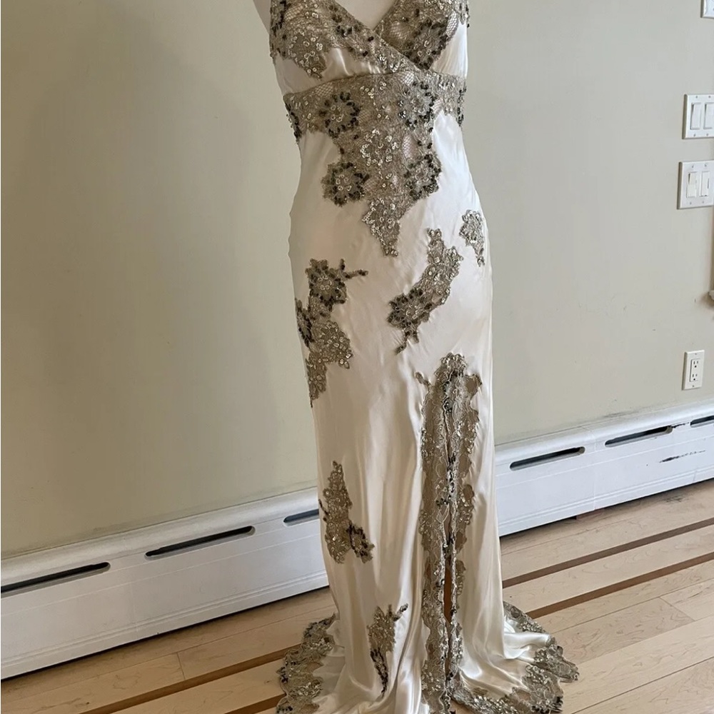 SUE WONG Stunning Sequin Beaded Dress Gown 12 - Picture 6 of 15